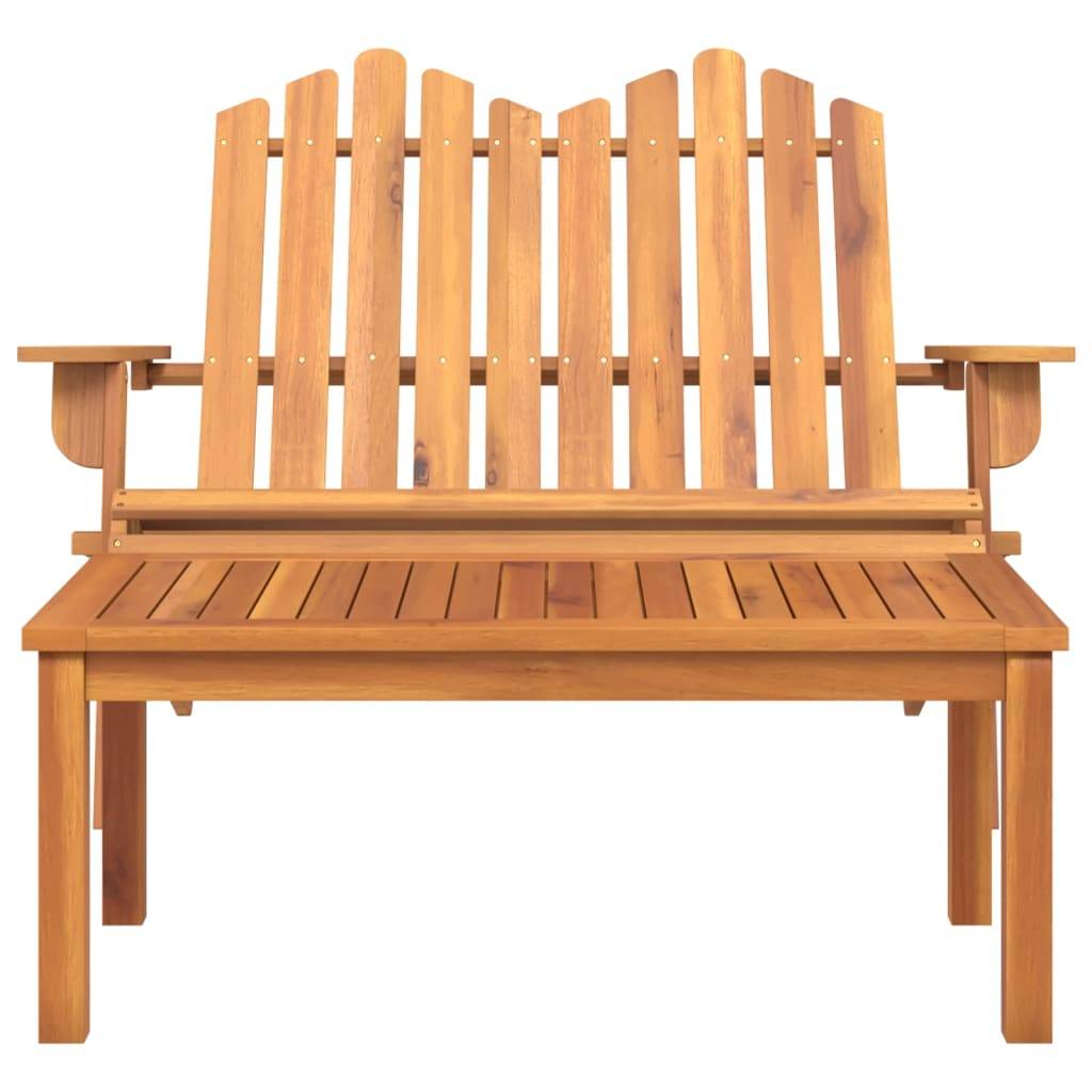 Helloshop26 - Ensemble de salon de jardin meuble d'extérieur ensemble de mobilier 2 pièces bois acacia solide - Imagen 2
