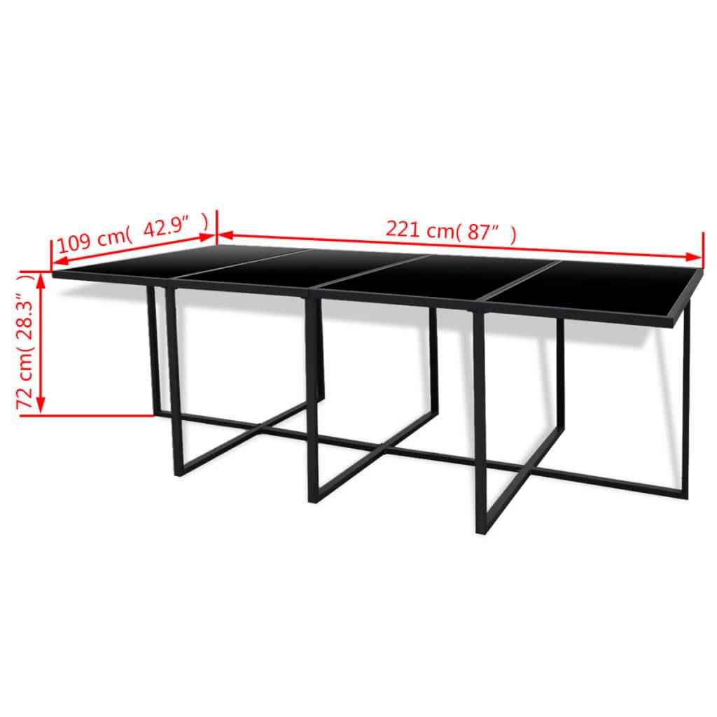 Vidaxl - Ensemble à manger d'extérieur 13 pcs coussins Résine tressée vidaXL 42761 - Imagen 3