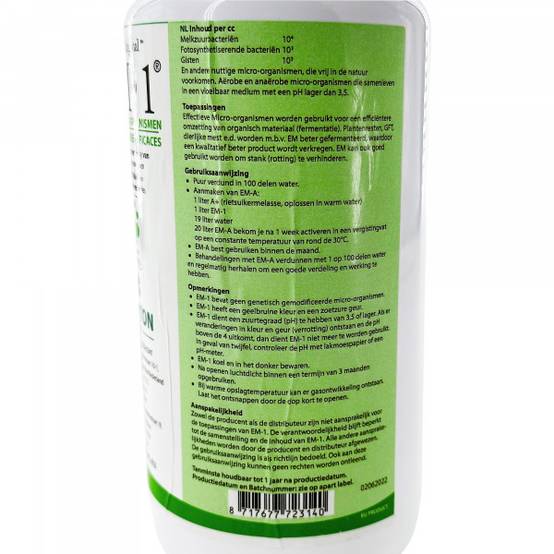 EM-1® solution mère de Micro-organismes Efficaces | Bidon de 1L - Image 3