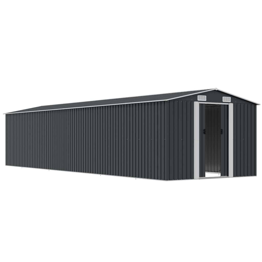 Vidaxl - Abri de jardin Anthracite 257x779x181 cm Acier galvanisé vidaXL 47034 - Image 5