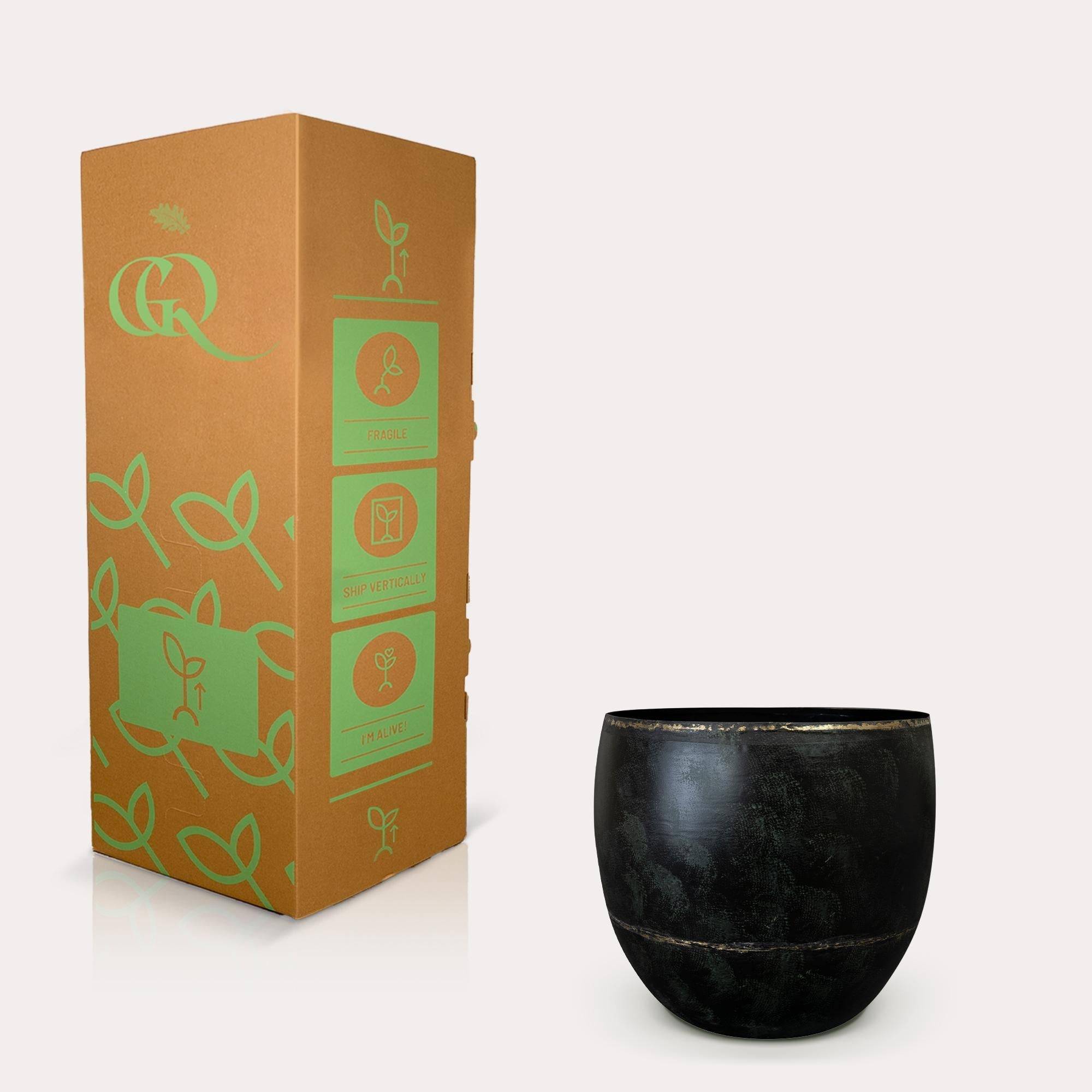 Pot - Noir - Belia vintage black - M - H25 L28- La Green Touch - Imagen 2