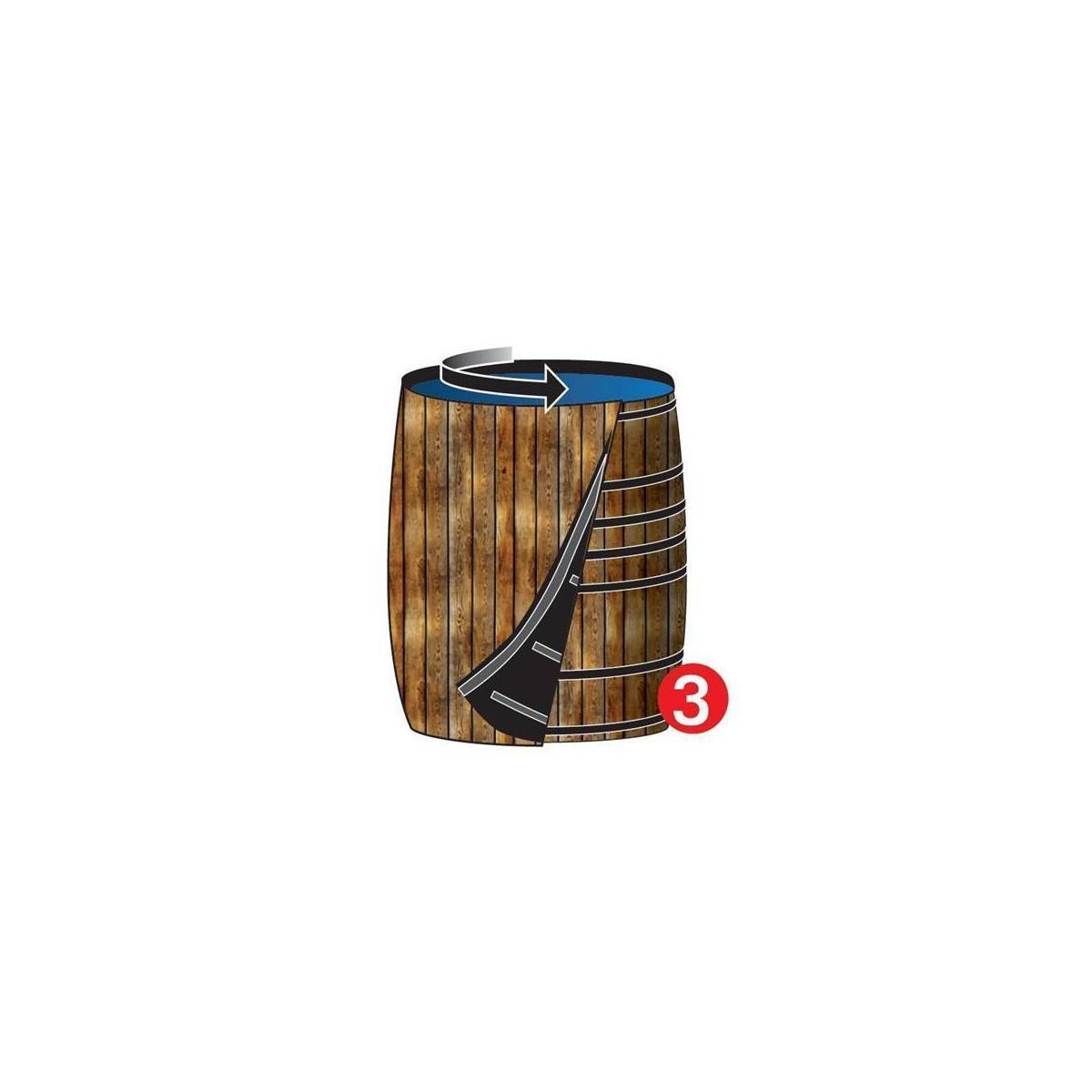 Multitanks - Housse décorative pour fut / bidon de 120 litres environ - Imagen 3