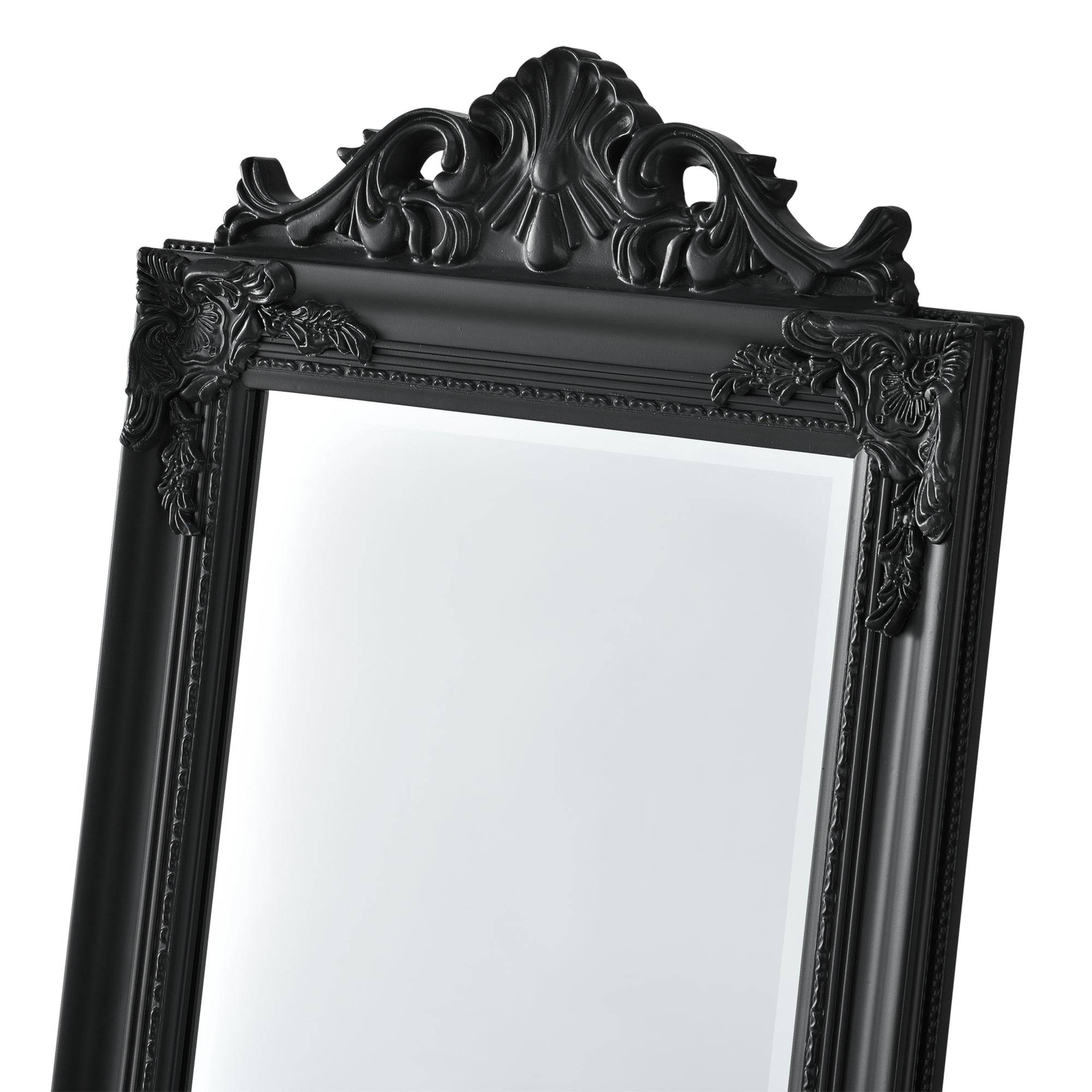 Helloshop26 - Miroir sur pied inclinable 160 x 40 cm noir mat - Imagen 5