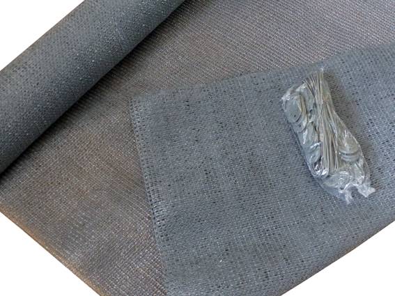 Maille Store - Lot de 5 brise-vues 90% - Gris clair - 190gr/m² - 5 kits de fixation offerts 1 lot de 5 BV 1m x 3m Gris Clair - Imagen 4
