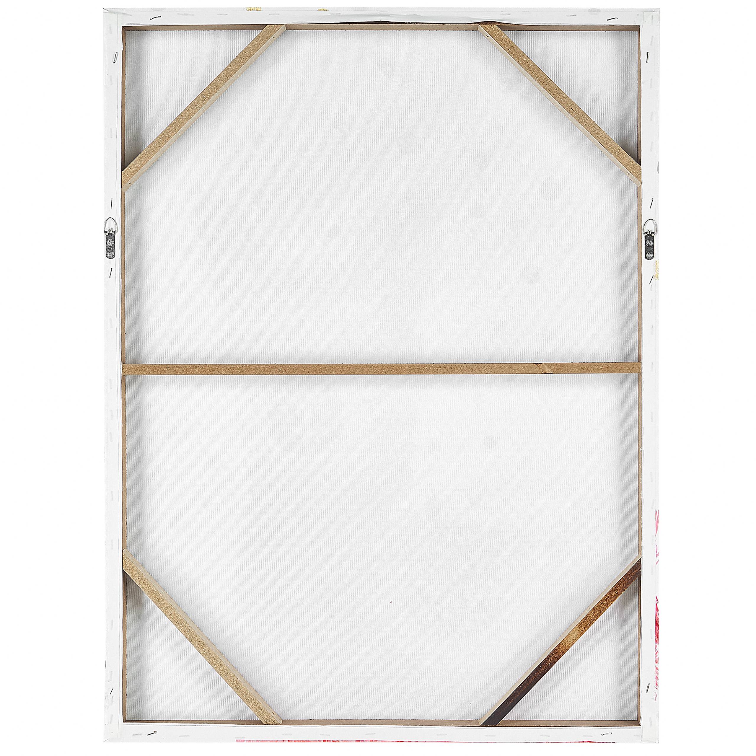Beliani - Imprimé sur toile Tissu Rose AFASSA - 60x4x80- Beliani - Image 5