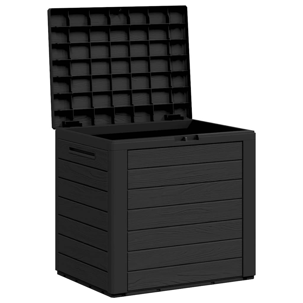 Coffre de Rangement Extérieur 140L en PP Verrouillable pour Balcon Jardin Anthracite 58.5x46x55 cm – ComfortXL Outdoor Living - Image 5