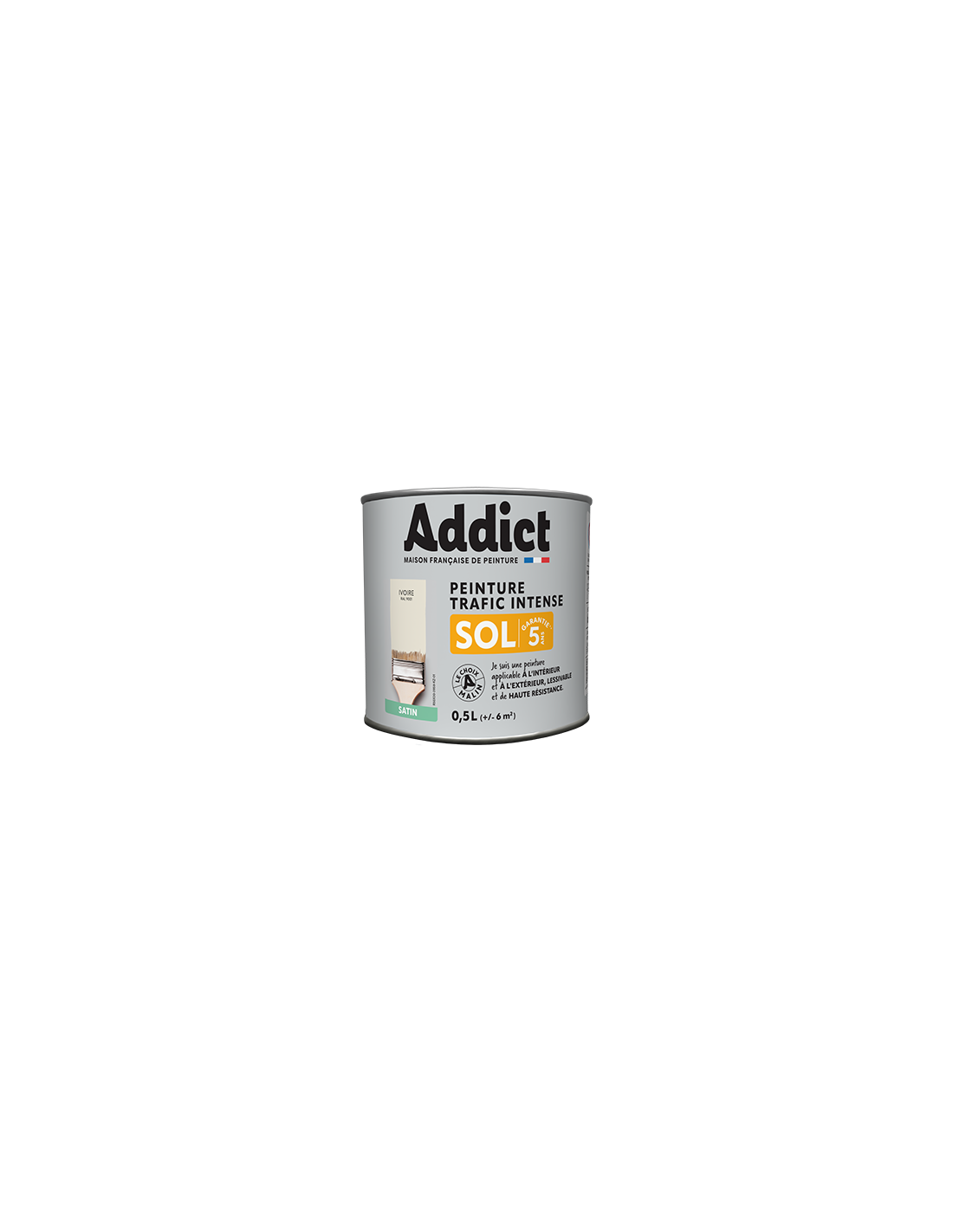 Peinture Sol 0.5 Litre Ton Pierre - Addict