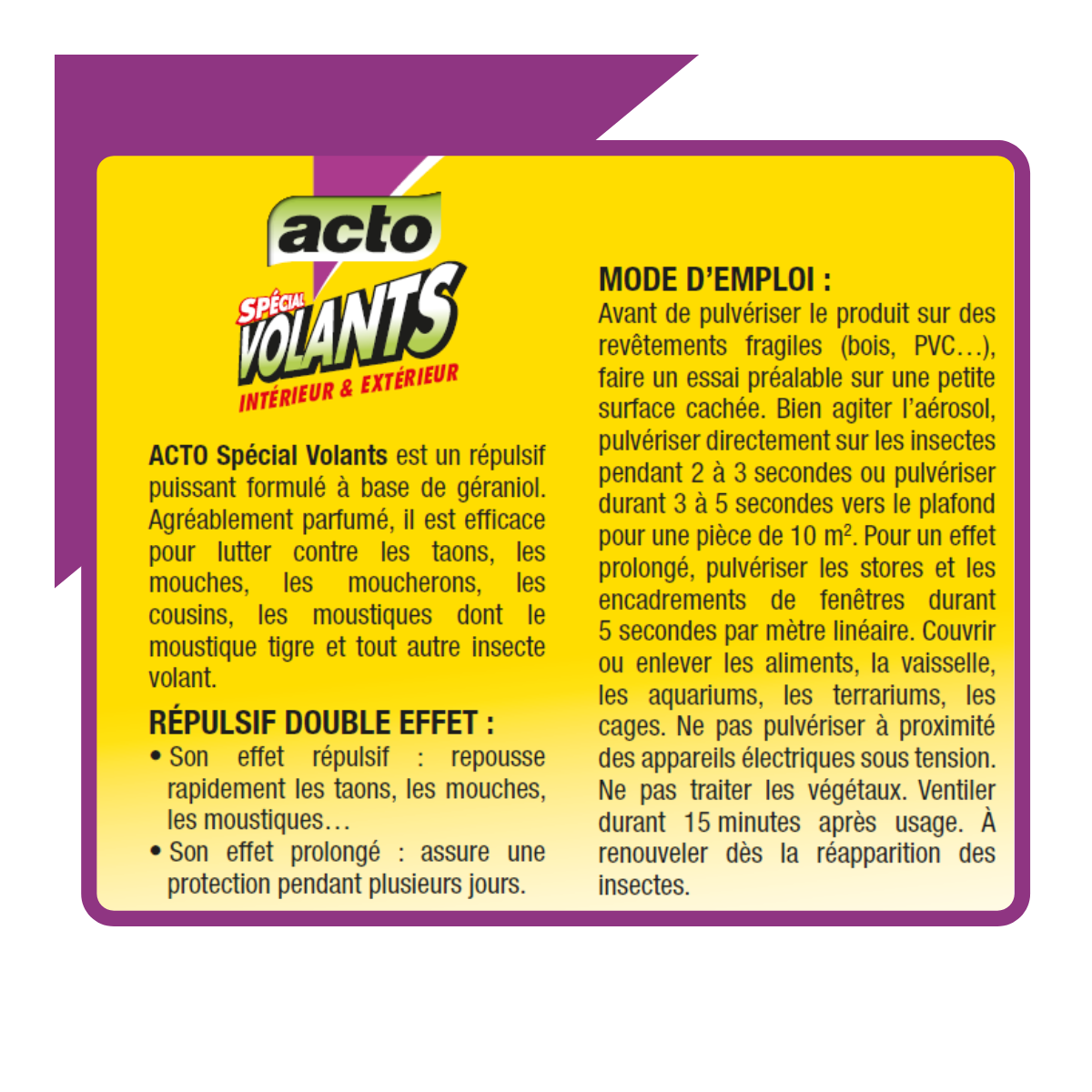 Acto - Acto Especial Voladores Interior y Exterior - Aerosol de 400 ml - Imagen 3