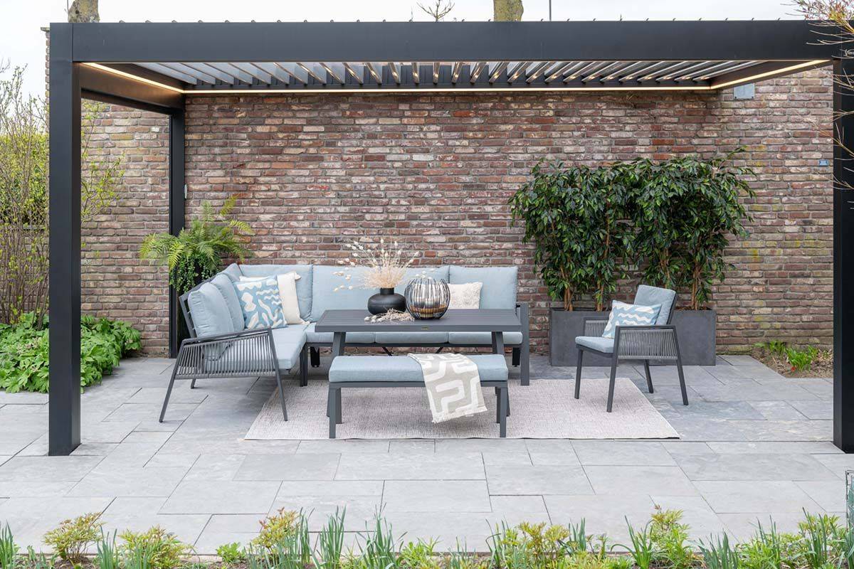 Garden Impressions - Andrea L/D set 4-pcs gauche - menthe gris - Garden Impressions - Imagen 3