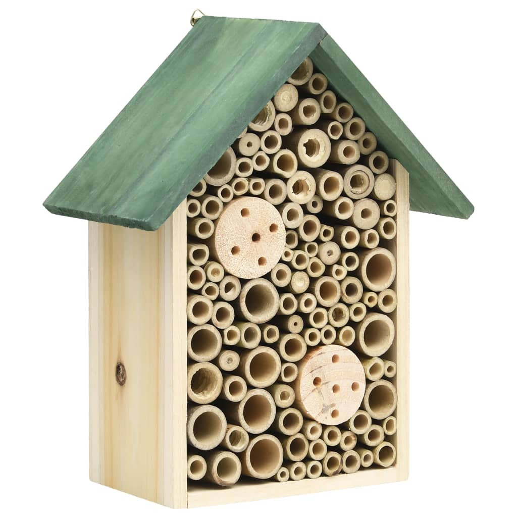 Vidaxl - H√¥Tel À Insectes 2 Pcs 23X14X29 Cm Bois De Sapin Massif - vidaXL - Imagen 2