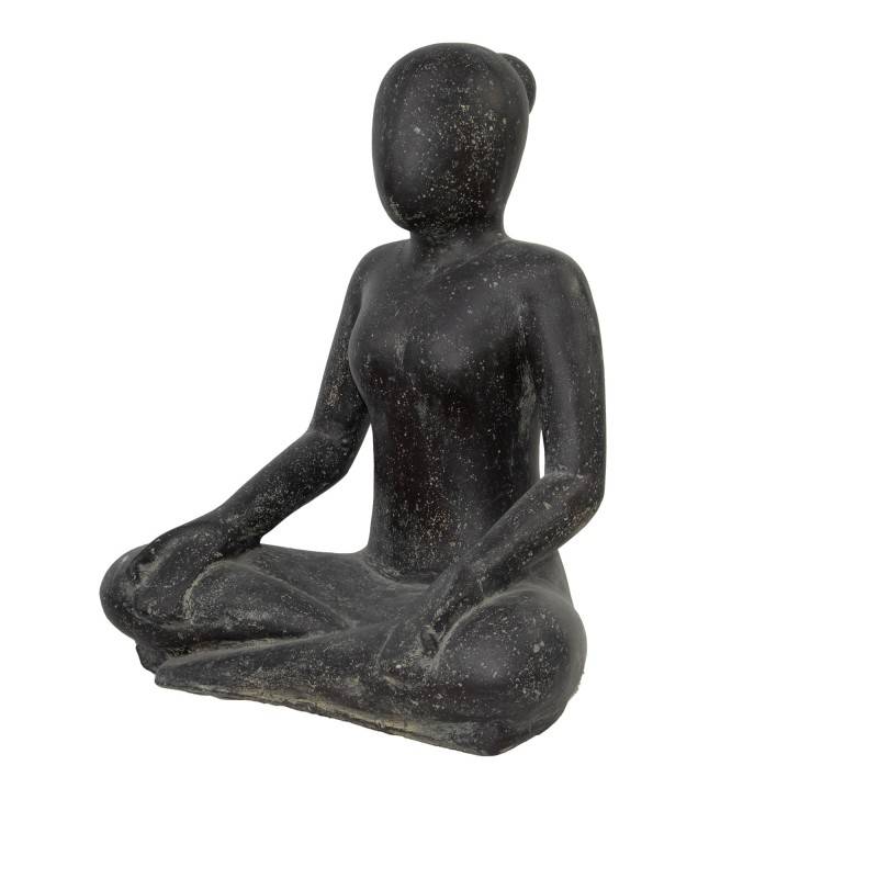 Jardinex - Statue jardin femme yoga - Gris - Jardinex - Image 10