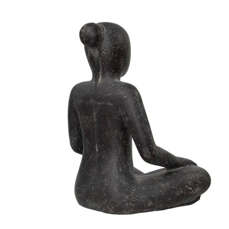 Jardinex - Statue jardin femme yoga - Gris - Jardinex - Image 6