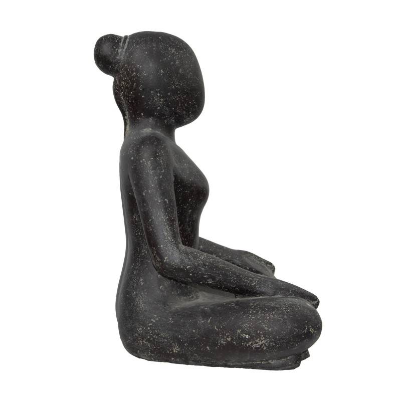 Jardinex - Statue jardin femme yoga - Gris - Jardinex - Image 5