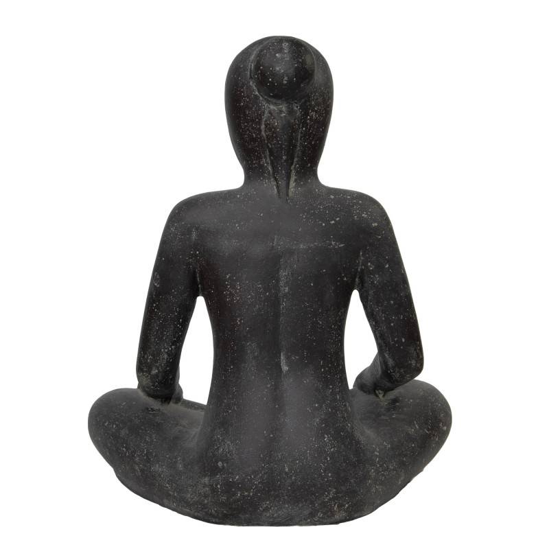 Jardinex - Statue jardin femme yoga - Gris - Jardinex - Image 7