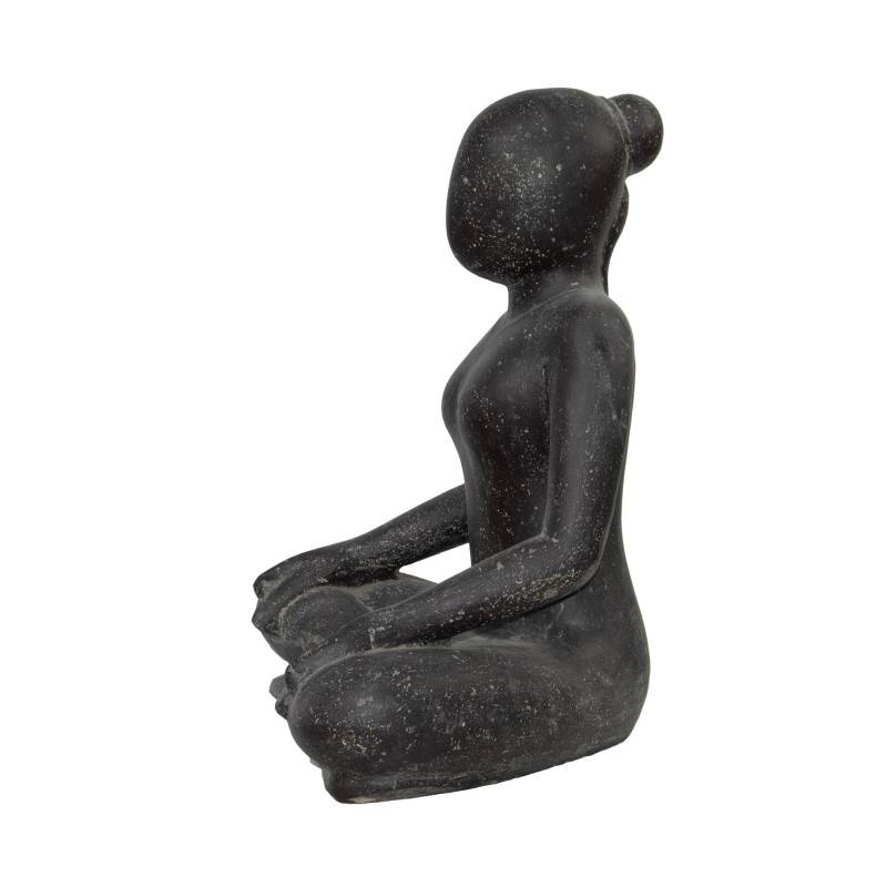 Jardinex - Statue jardin femme yoga - Gris - Jardinex - Image 9