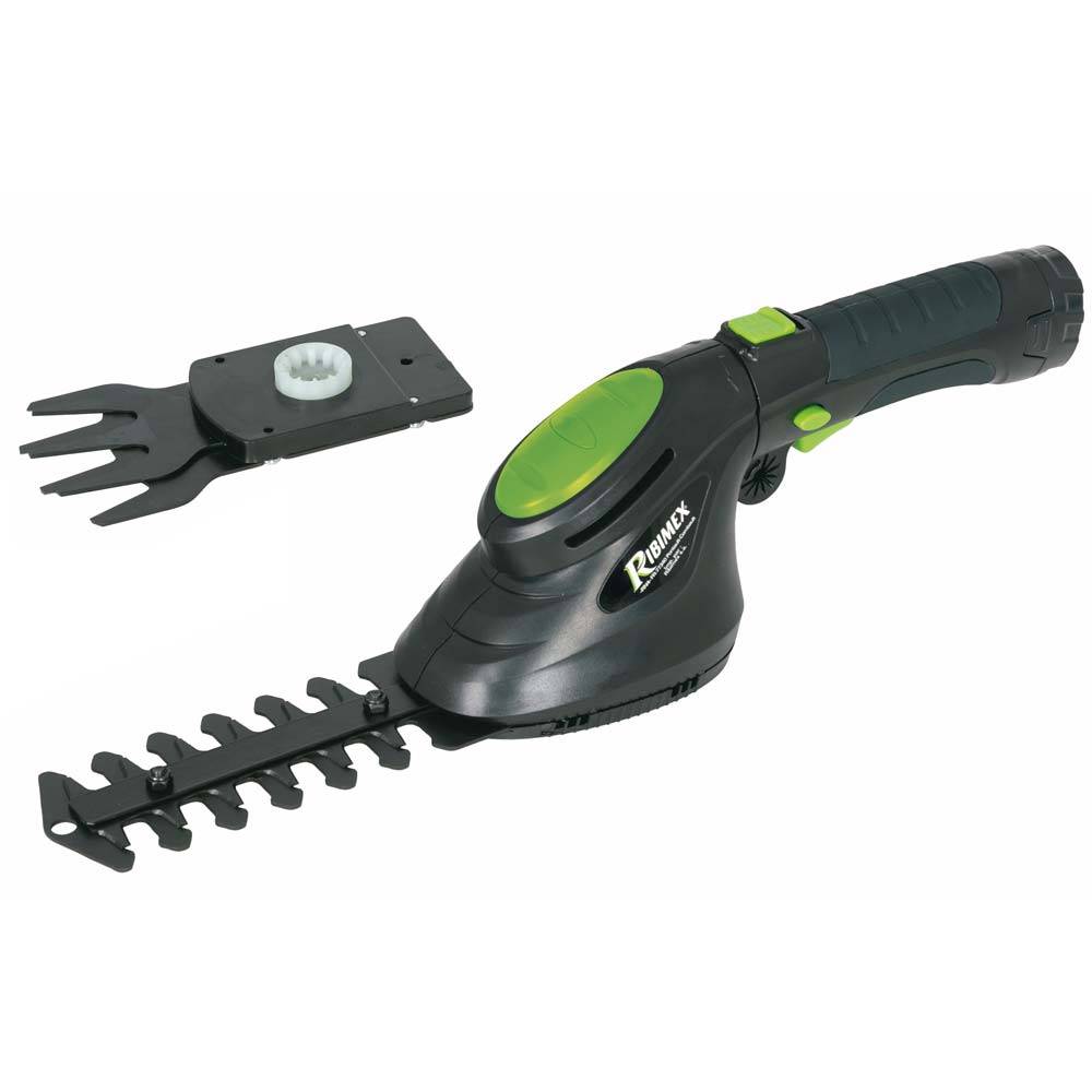 Ribimex - Cisaille à gazon / taille-haies 3,6 v lithium