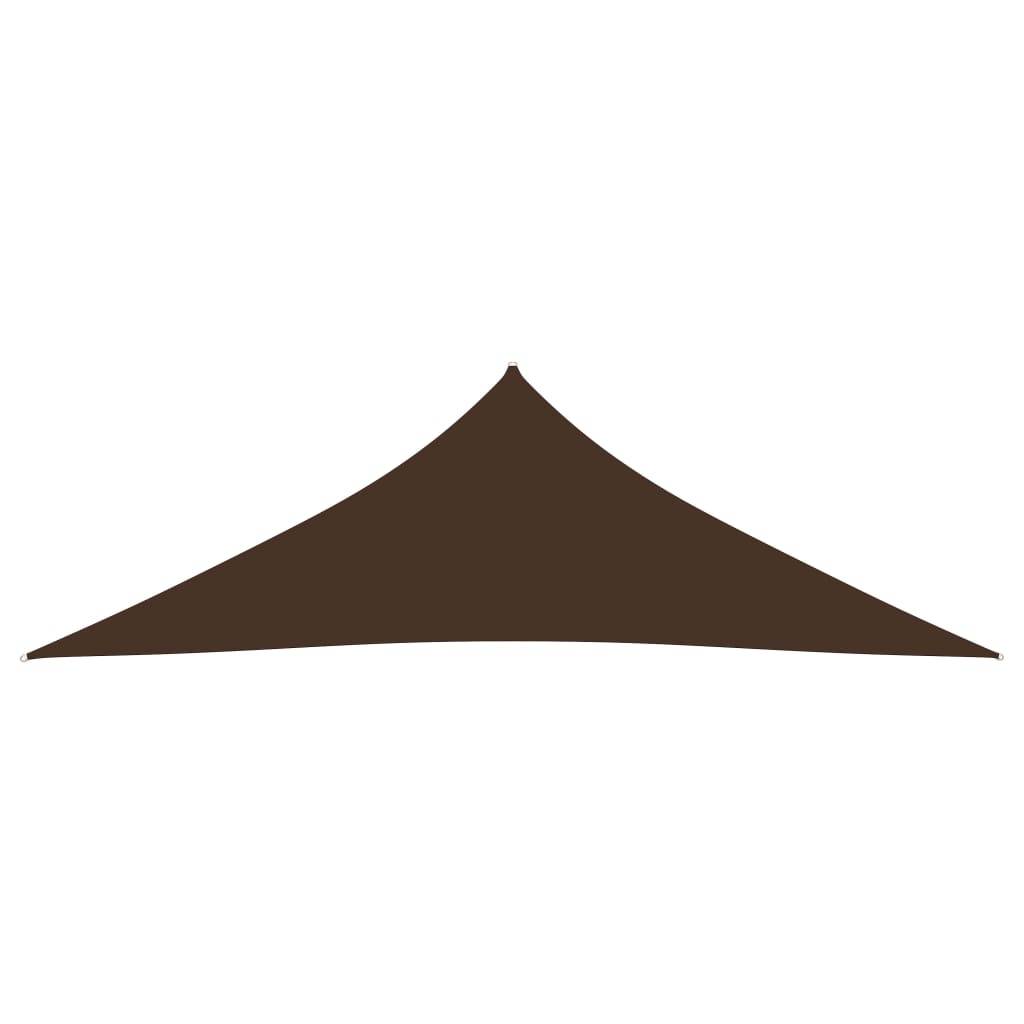 Helloshop26 - Voile toile d'ombrage parasol tissu oxford triangulaire 3,5 x 3,5 x 4,9 m marron - Imagen 2