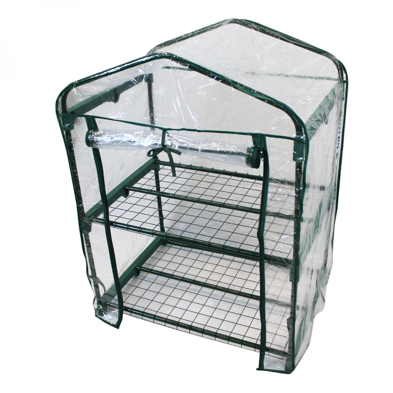 Linxor - Serre de jardin 2 étagères 69 x 49 x 90 cm transparente en plastique PVC - Linxor - Imagen 1