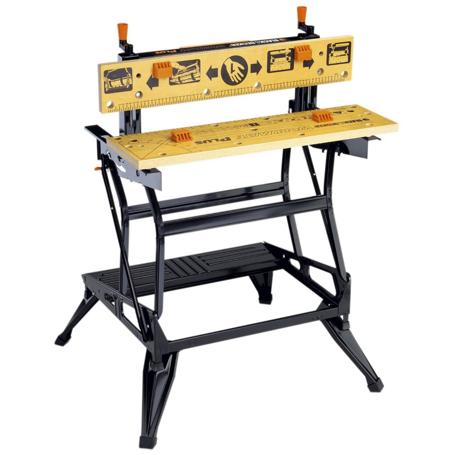 Etabli-étau pliable grand format - Plan de travail : 740 x 541 mm - 2 hauteurs - Charges maximales : 250 kg - Image 1