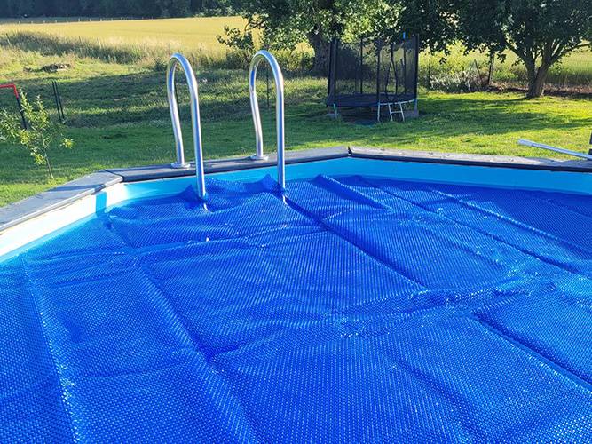 Maille Store - Bâche à bulles pour piscine ronde 4.70m Bleu - Imagen 2