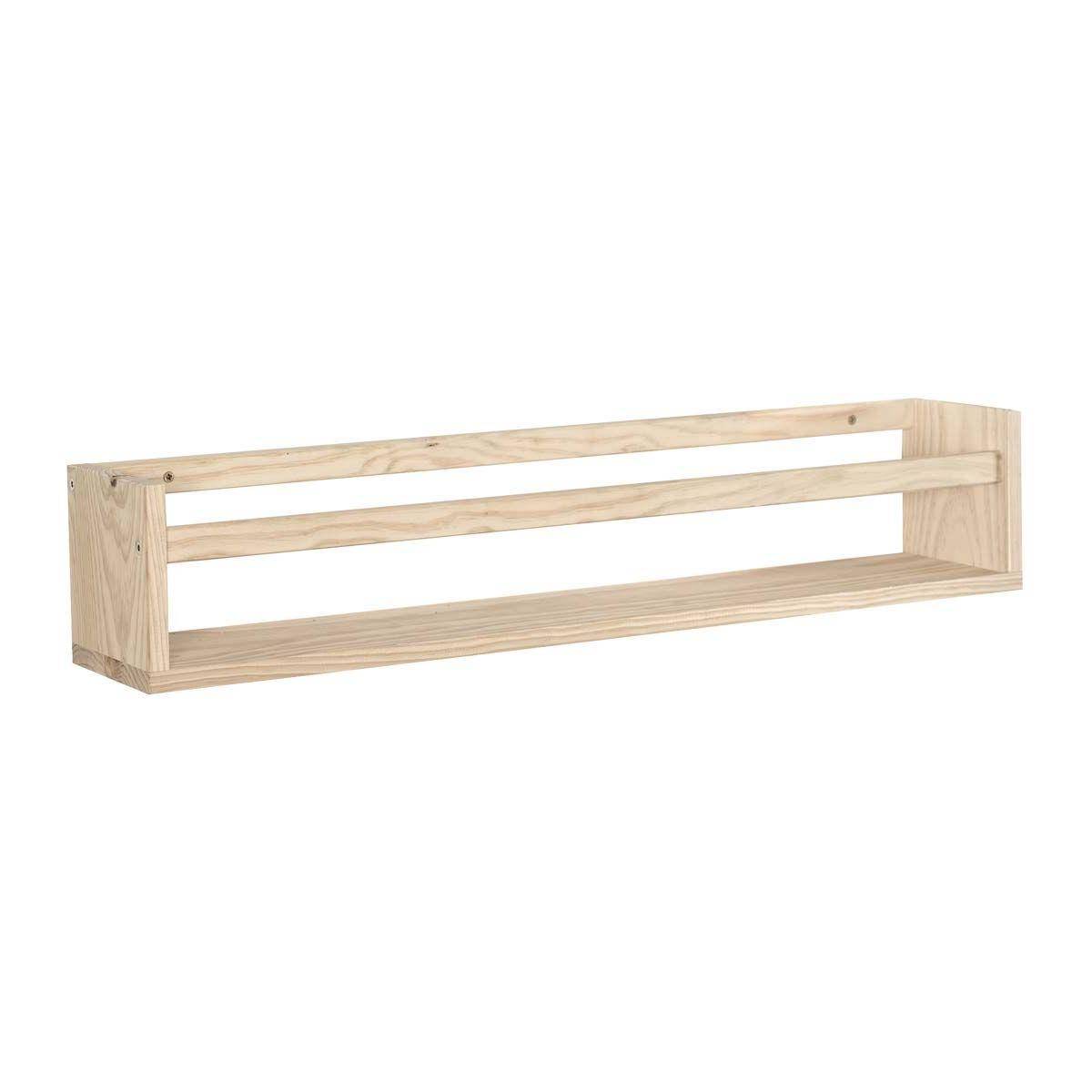 Étagère avec barre centrale en pin Kit Line 80 cm - Imagen 1