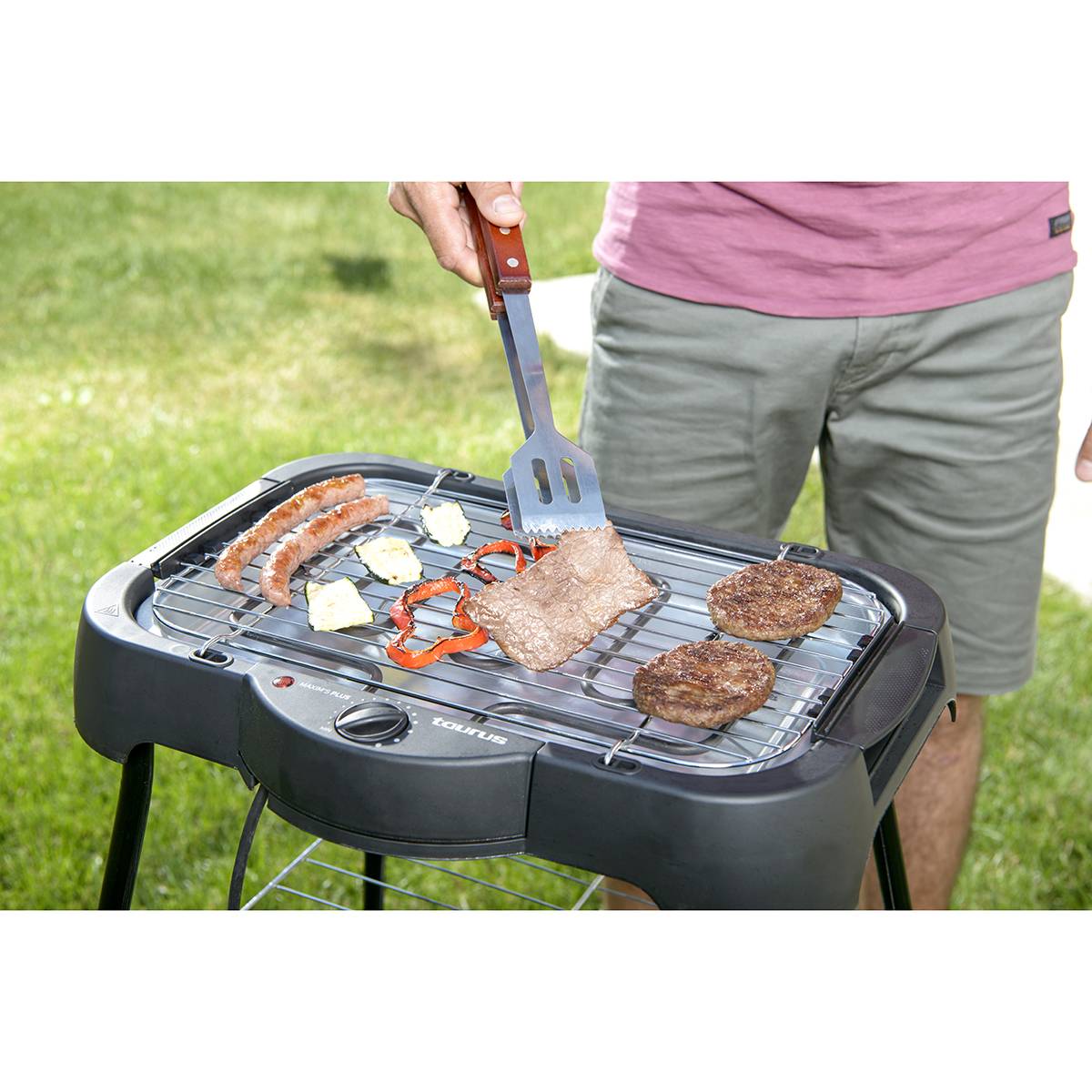 Barbecue électrique sur pieds 2000w MAXIM'S PLUS Taurus - Imagen 3