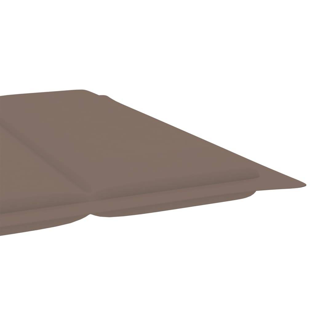 Helloshop26 - Transat chaise longue bain de soleil lit de jardin terrasse meuble d'extérieur avec coussin bois d'acacia solide - Imagen 7