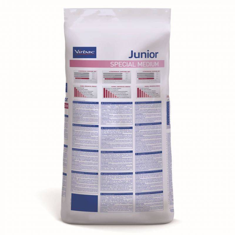 Croquettes Virbac HPM Junior Special Medium pour chien Sac 12 kg - Image 2