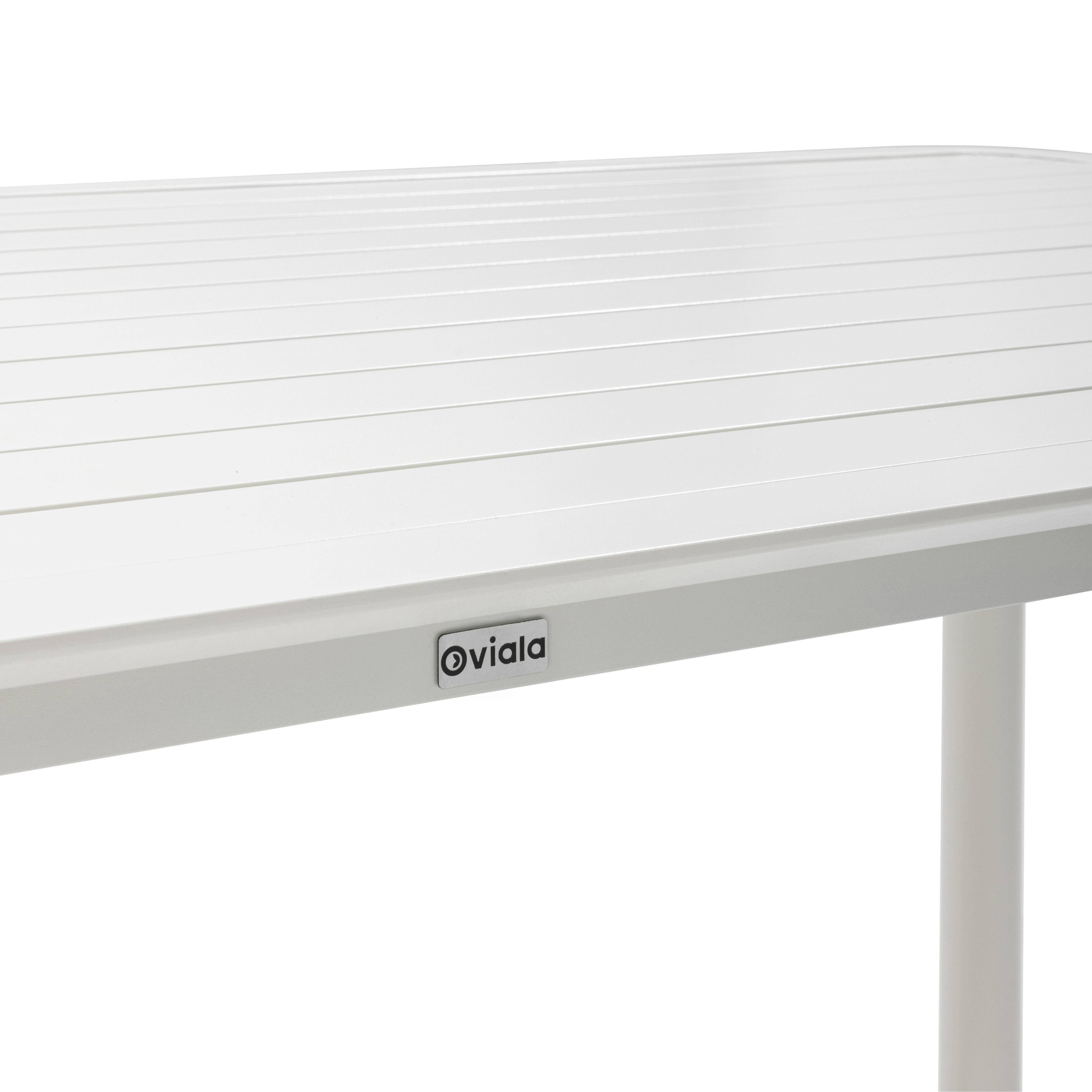 Oviala - Ensemble table de jardin et 8 chaises blanc Almada - Oviala - Imagen 5