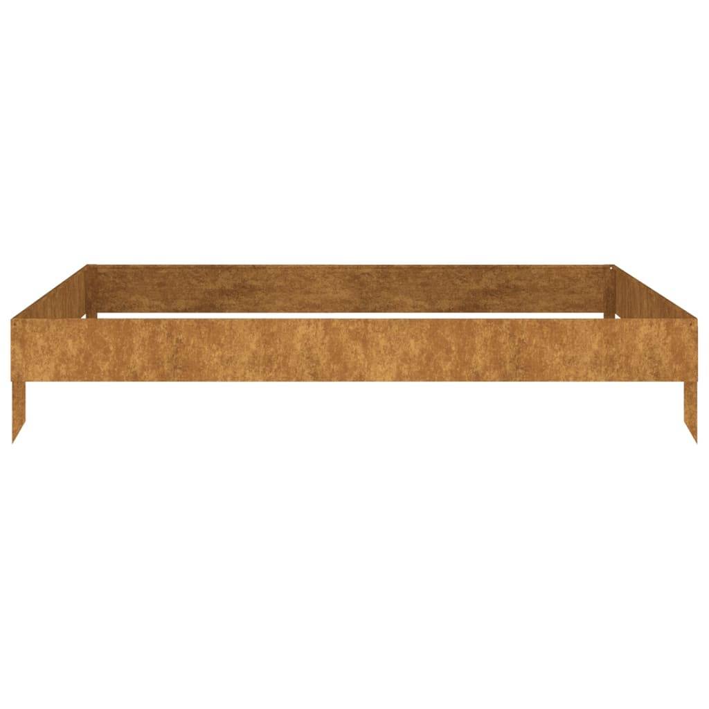 ComfortXL - Carré potager acier Corten pour jardin 100x100x18,5 cm – ComfortXL Outdoor Living - Image 3