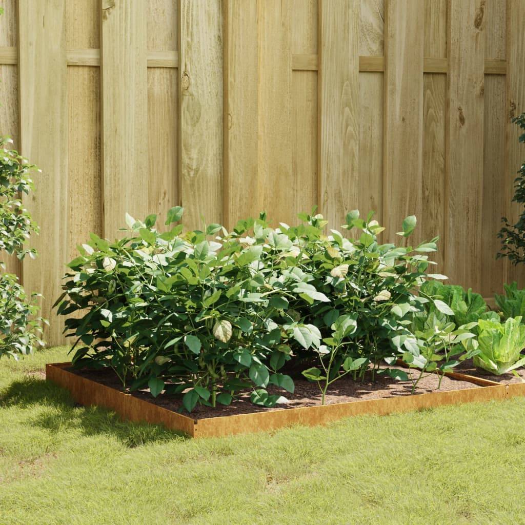 ComfortXL - Carré potager acier Corten pour jardin 100x100x18,5 cm – ComfortXL Outdoor Living