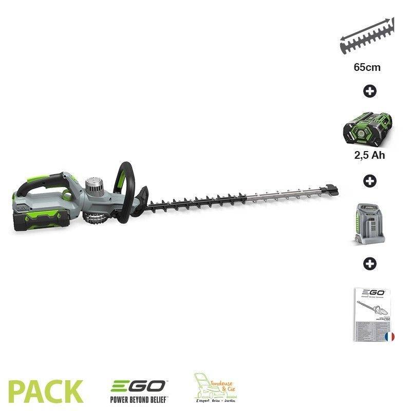 Ego Power + - Pack taille-haies sans fil avec batterie 2,5Ah et chargeur inclus EGO POWER HT6500E-P - Imagen 1