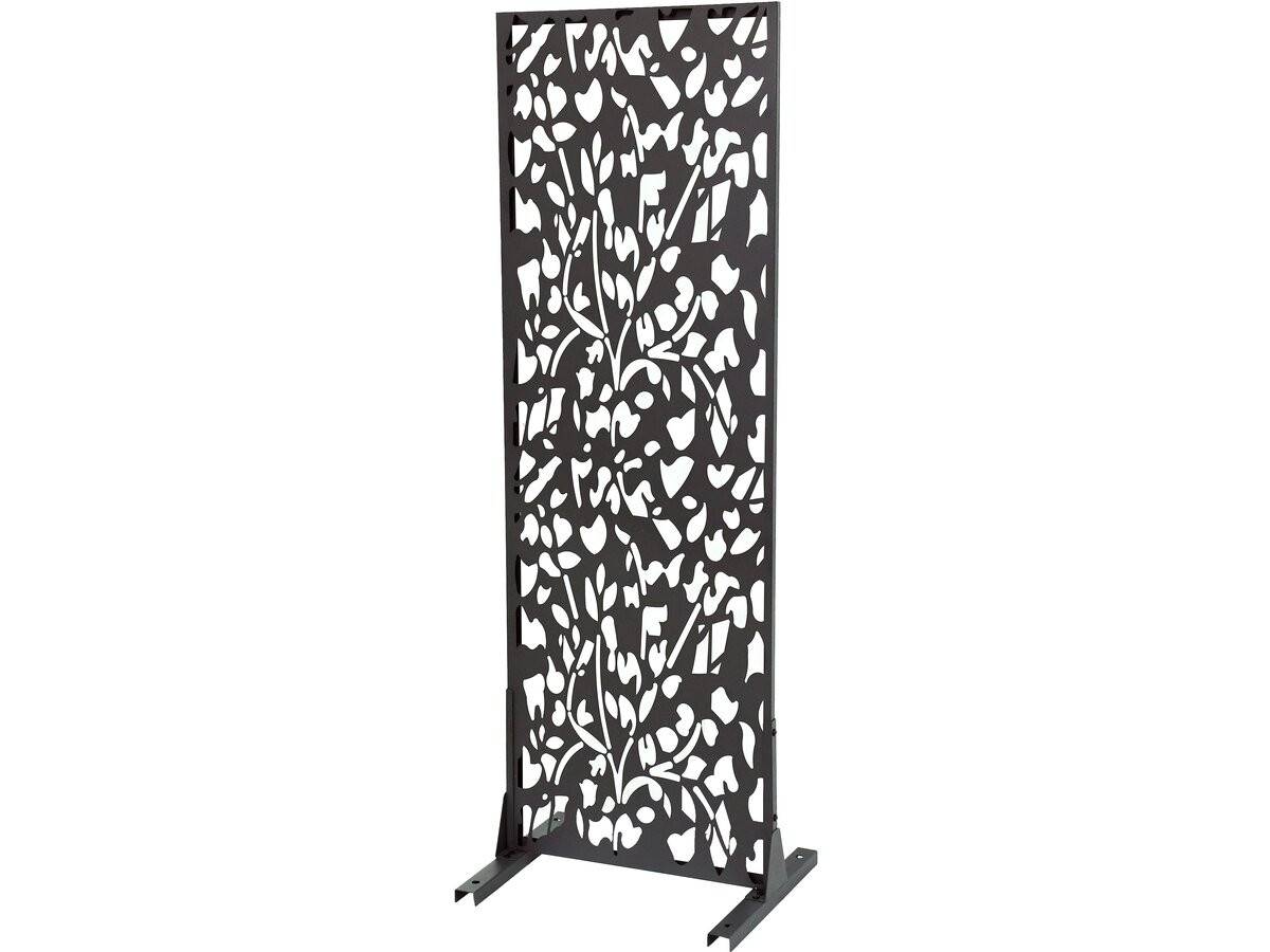 Habitat Et Jardin - Clôture Décorative En Métal "flower" 50 X 150 Cm - Anthracite -habitat Et Jardin - Imagen 1