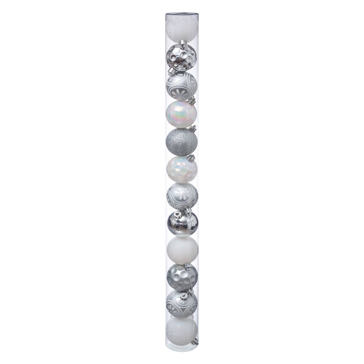 Fééric Lights & Christmas - Lot de 12 boules D.6cm Souffle polaire - Feeric Lights & Christmas