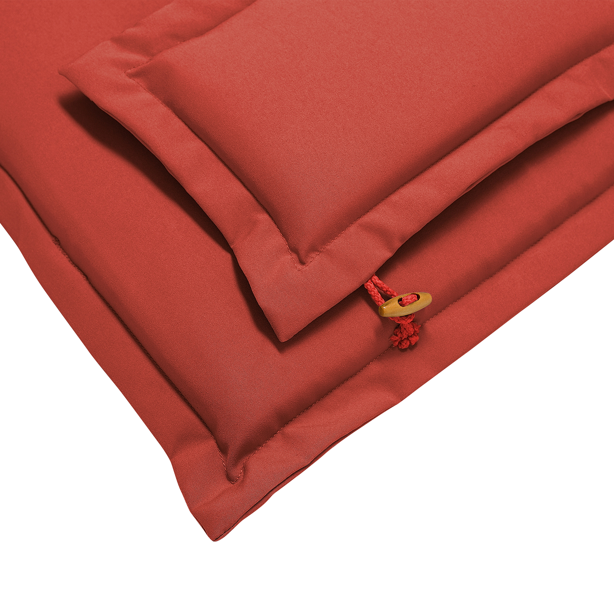 Beliani - Lot de 2 Coussins d'Assise en Tissu Polyester Rouge avec Rembourrage en Mousse pour Chaises de Jardin Modernes Beliani - Imagen 5
