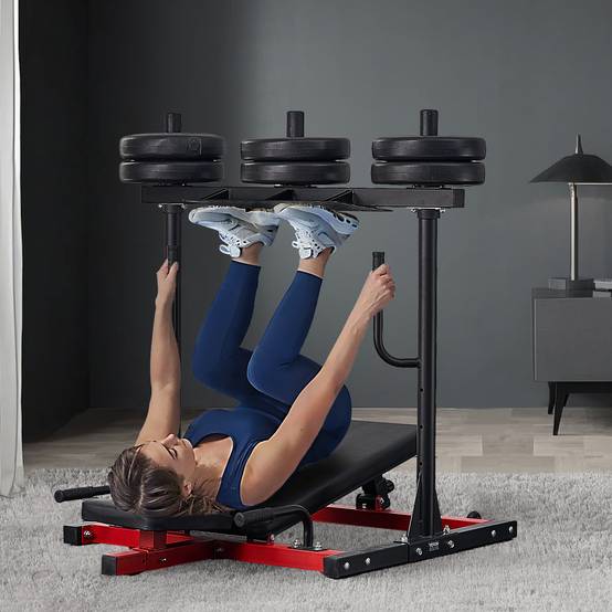 Vevor - VEVOR Presse à cuisse verticale, appareil musculation jambes en acier au carbone, capacité 249,5 kg, pour quadriceps, fessiers et ischio-jambiers. - Image 8