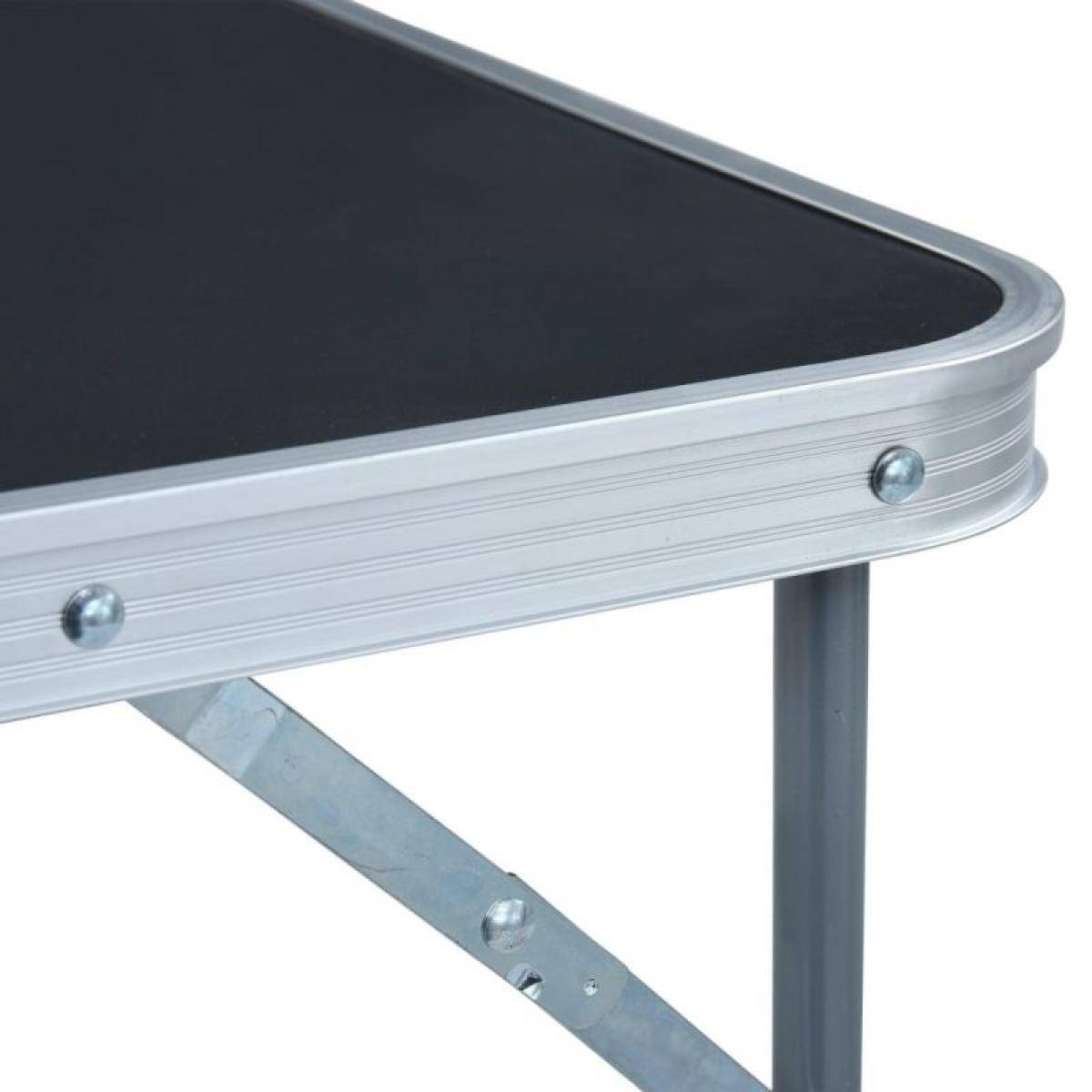 Importdistrib - Table De Camping Pliable Avec Cadre En Métal 80x60xh70 Cm IMPORTDISTRIB - Imagen 3