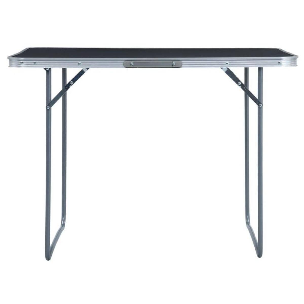 Importdistrib - Table De Camping Pliable Avec Cadre En Métal 80x60xh70 Cm IMPORTDISTRIB - Imagen 5
