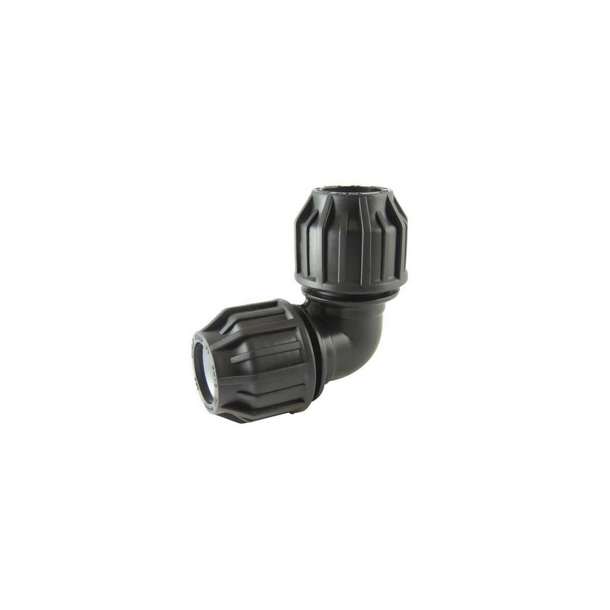Codital - Coude 90° à Compression pour Tube PE | Raccord Polypropylène - 90mm