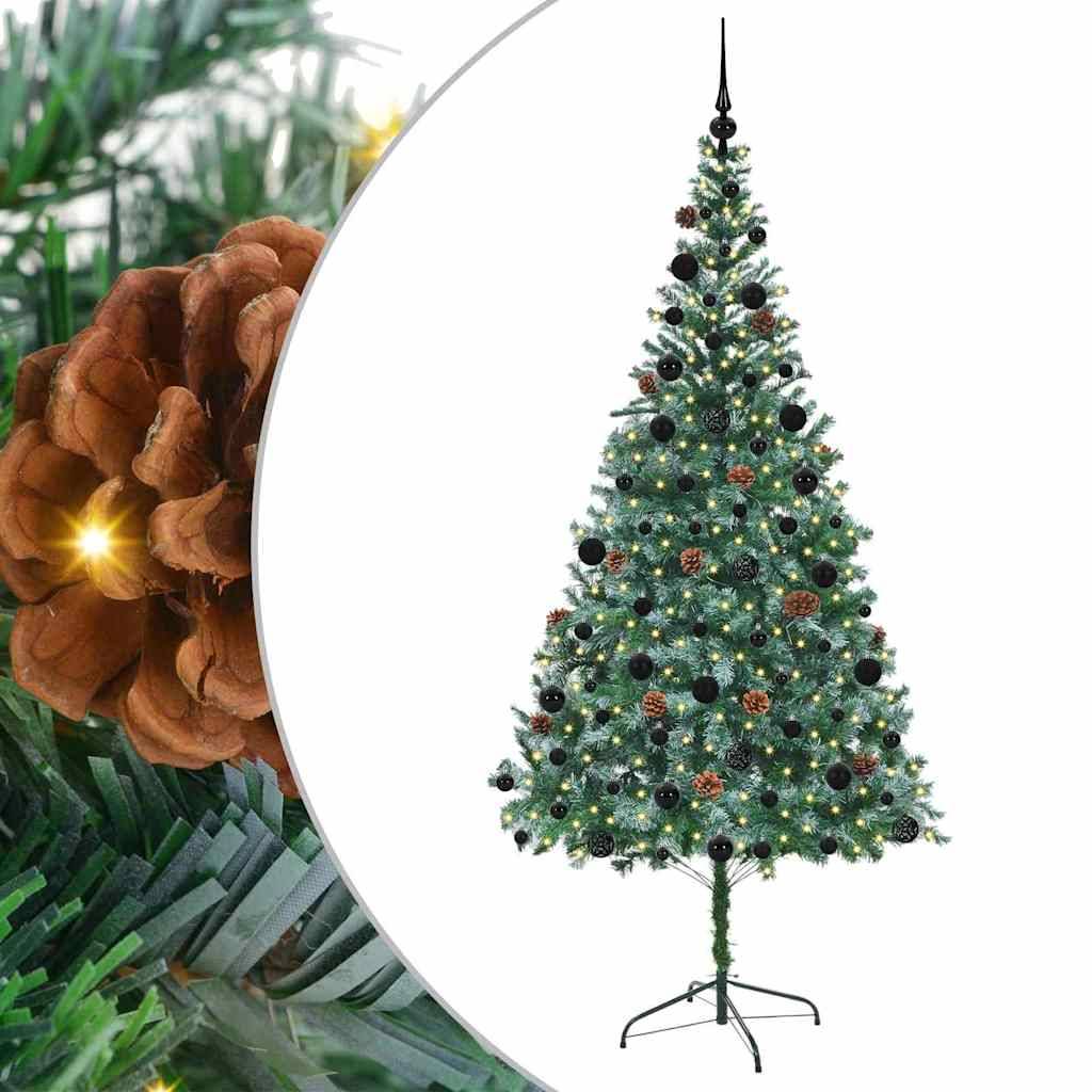 ComfortXL - Sapin de Noël Intérieur/Extérieur 210 cm, Kit Lumineux 300 LED, Boules et Pommes de Pin – ComfortXL Outdoor Living - Image 2