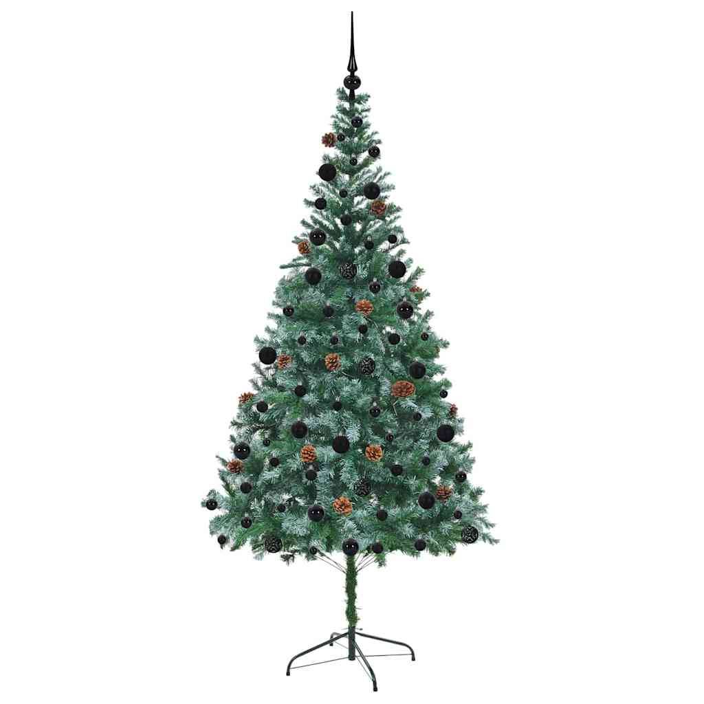 ComfortXL - Sapin de Noël Intérieur/Extérieur 210 cm, Kit Lumineux 300 LED, Boules et Pommes de Pin – ComfortXL Outdoor Living - Image 4