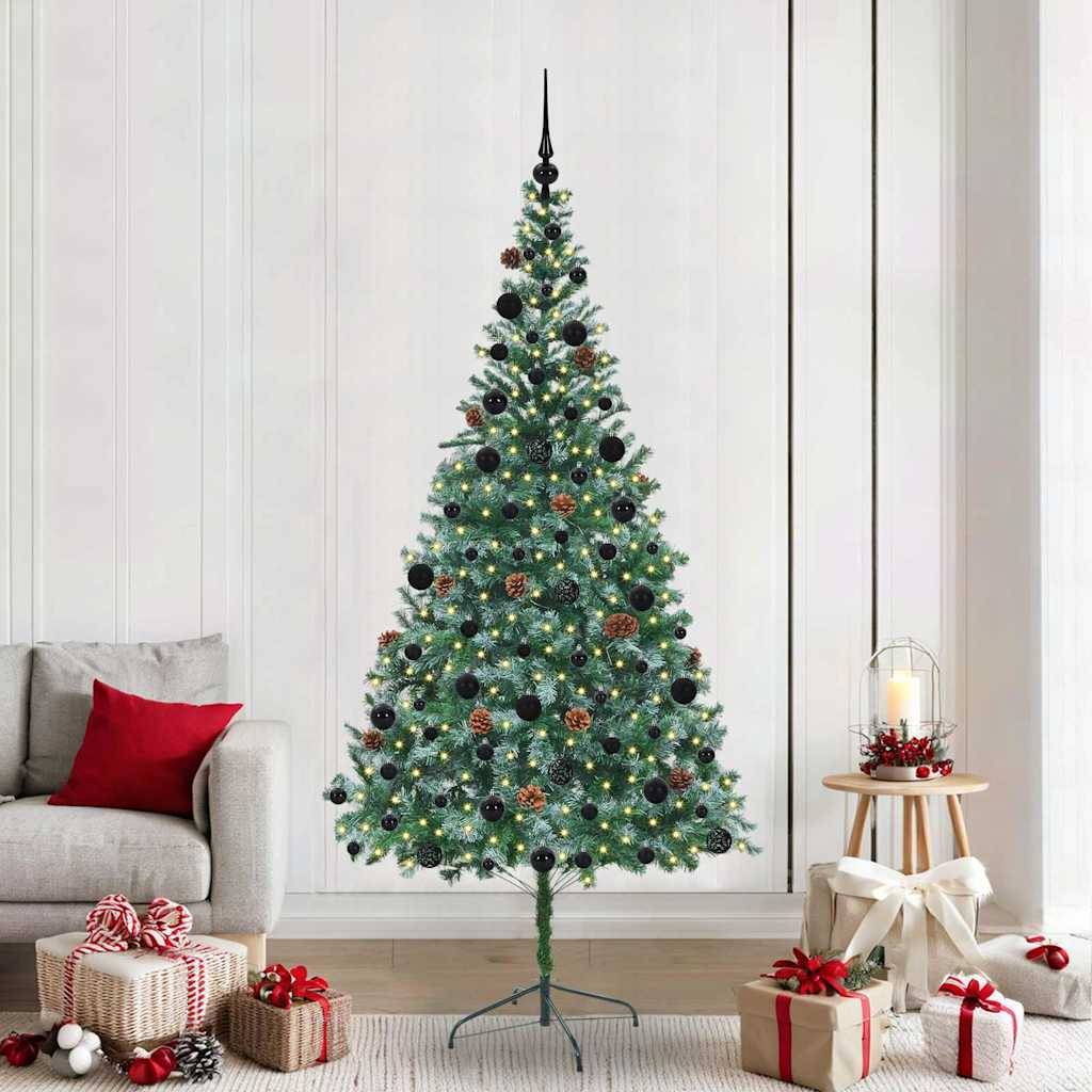 ComfortXL - Sapin de Noël Intérieur/Extérieur 210 cm, Kit Lumineux 300 LED, Boules et Pommes de Pin – ComfortXL Outdoor Living - Image 1