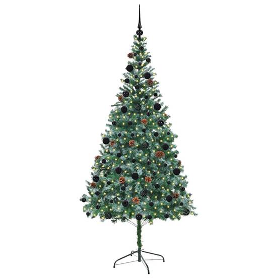 ComfortXL - Sapin de Noël Intérieur/Extérieur 210 cm, Kit Lumineux 300 LED, Boules et Pommes de Pin – ComfortXL Outdoor Living - Image 3
