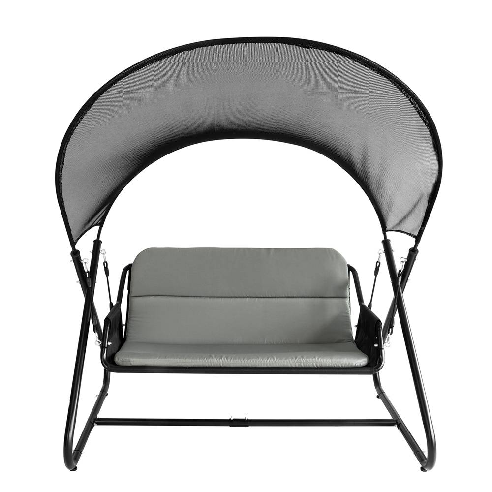 Balancelle Balancelle de Jardin 2 Places Gris Foncé L.164 x l.152 x H.184 cm SoBuy - Imagen 1