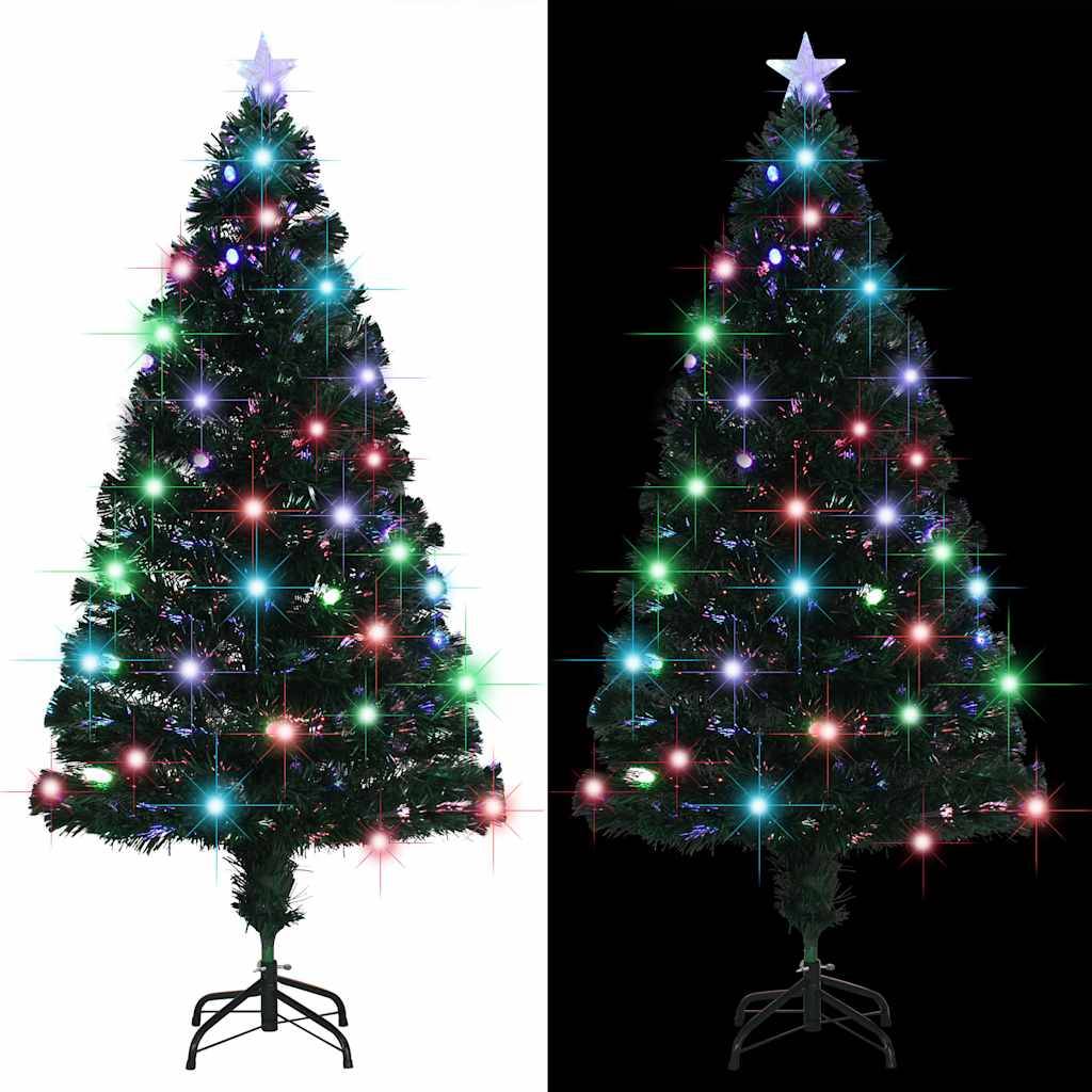 Vidaxl - Arbre de Noël pré-éclairé avec support et LED 150 cm fibre optique vidaXL 284301 - Image 5