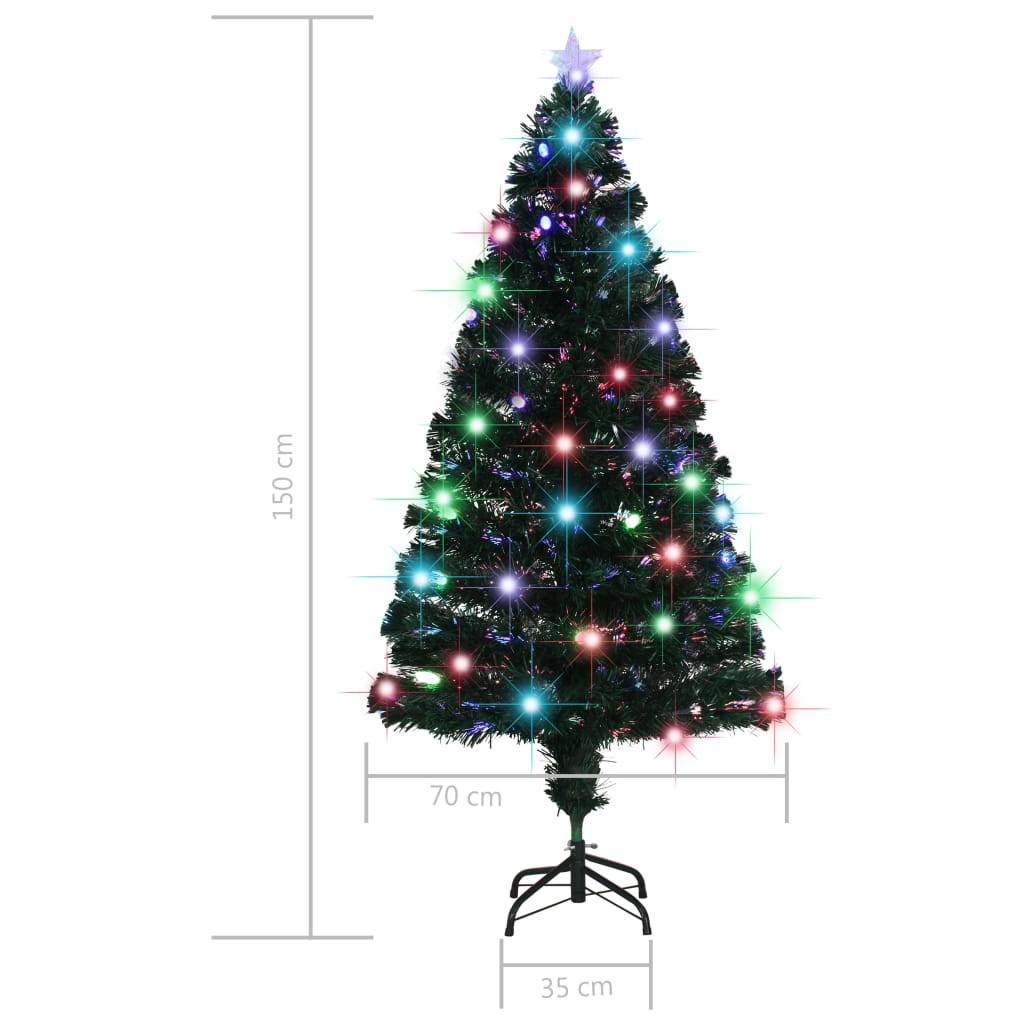 Vidaxl - Arbre de Noël pré-éclairé avec support et LED 150 cm fibre optique vidaXL 284301 - Image 3