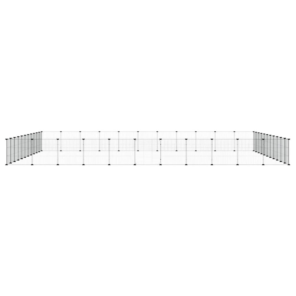 Vidaxl - Cage animaux de compagnie à 44 panneaux et porte Noir 385x385x35 cm vidaXL 3114028 - Imagen 7