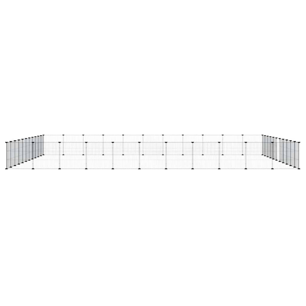 Vidaxl - Cage animaux de compagnie à 44 panneaux et porte Noir 385x385x35 cm vidaXL 3114028 - Imagen 5