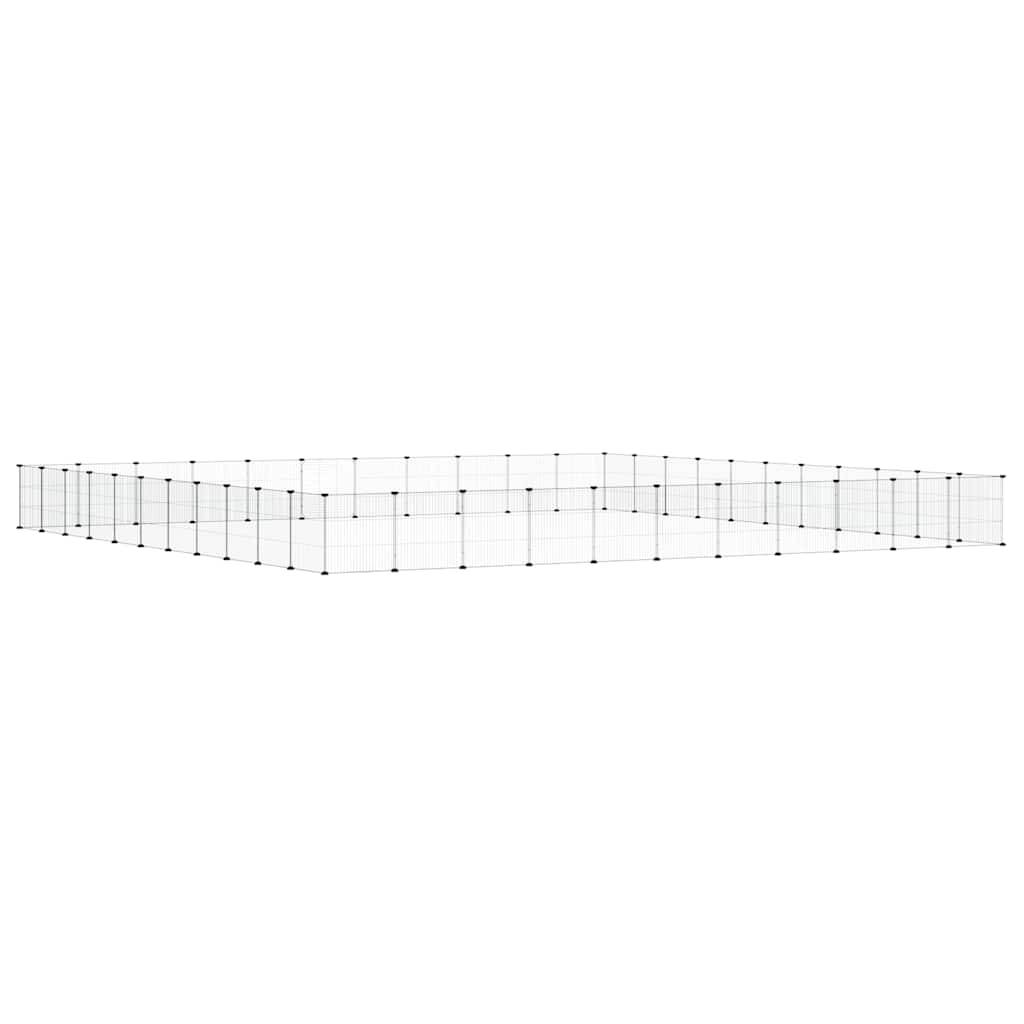 Vidaxl - Cage animaux de compagnie à 44 panneaux et porte Noir 385x385x35 cm vidaXL 3114028 - Imagen 6