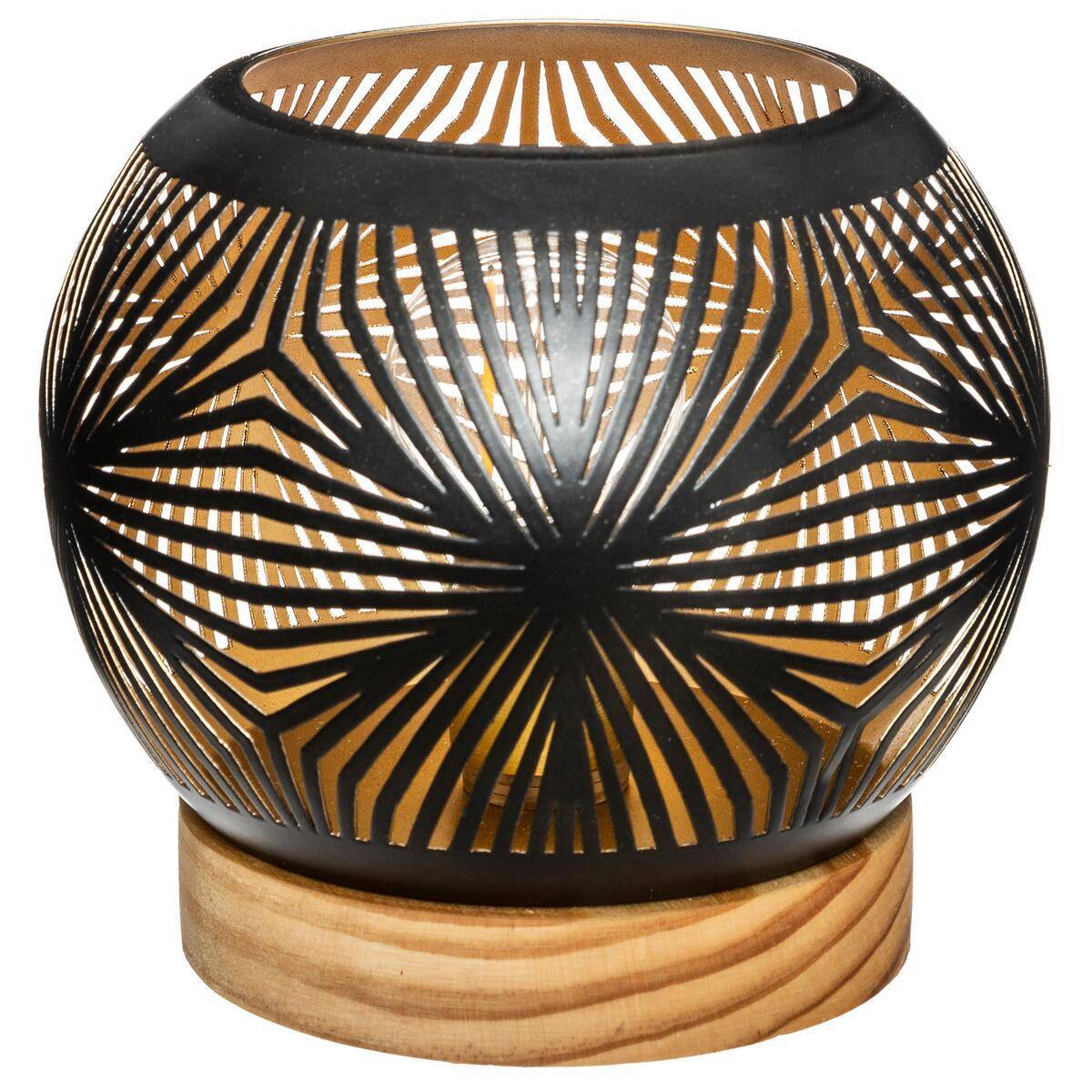 Atmosphera - Photophore "Raja" boule LED métal D15cm - Atmosphera Créateur d'intérieur - Imagen 1